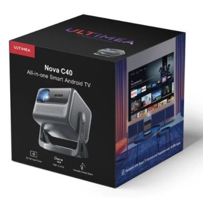 4. Ultimea Nova C40 Projektor krótkiego rzutu 600 ANSI lumenów LCD 4K (4096x2400) Srebrny