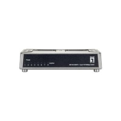 6. LevelOne FSW-0808TX przełącznik sieciowy Nie zarządzany Fast Ethernet (10/100) Szary