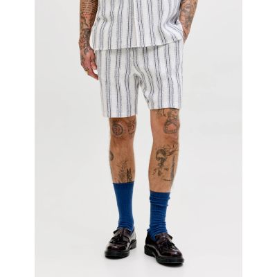 8. Jack&Jones męskie szorty JPSTJAIDEN COBA STRIPE JOG SHORTS REG SN 12274413 CLOUD DANCER/STRIPES