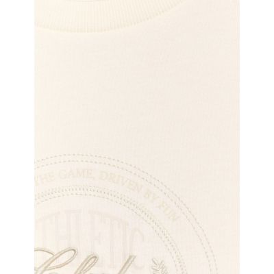 5. T-shirt oversize z nadrukiem damski  4F 4FRSS25TTSHF2791-11S