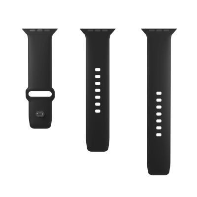5. Pasek silikonowy Puro Icon do Apple Watch 42 / 44 / 45 / 49 mm - czarny (2 szt.)