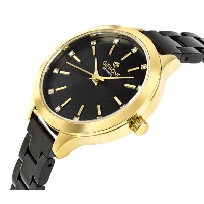 2. Zegarek Damski Giewont Sapphire Złoto Czarny GW2720-B4