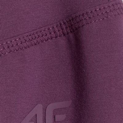 5. Legginsy damskie 4F CAS F260 burgund 4FWSS26TTIGF260 60S