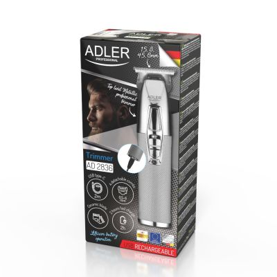 10. Trymer ADLER AD 2836s srebrny USB