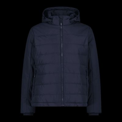 6. Kurtka zimowa męska CMP z kapturem sportowa ocieplana granatowa (34K0147/N950)