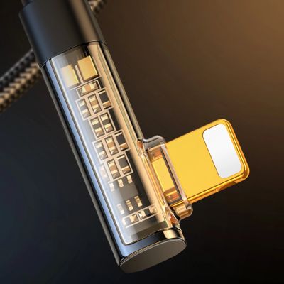 2. Kabel Joyroom Gaming Cable S-UL012A6 Lightning (kątowy) / USB-A (prosty) 2.4A 1.2 m - czarny