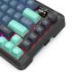 4. REDRAGON K724GBG-RGB-PRO Behemoth klawiatura USB + RF Wireless + Bluetooth Szary, Niebieski
