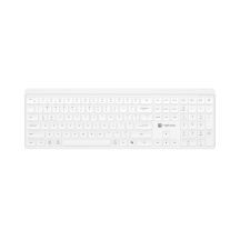 NATEC KLAWIATURA TANG US BEZPRZEWODOWA BT + 2.4GHZ CICHA SLIM BIAŁA