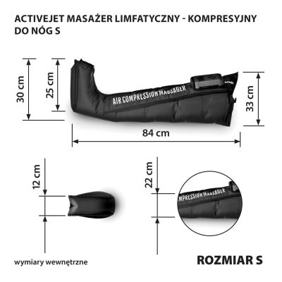26. Activejet Masażer Limfatyczny-Kompresyjny do nóg S