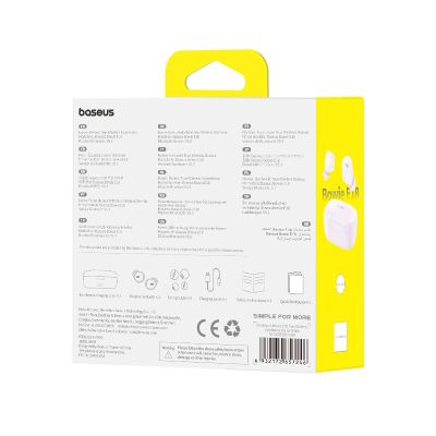 8. Słuchawki bezprzewodowe Baseus Bowie E18 (fioletowy)