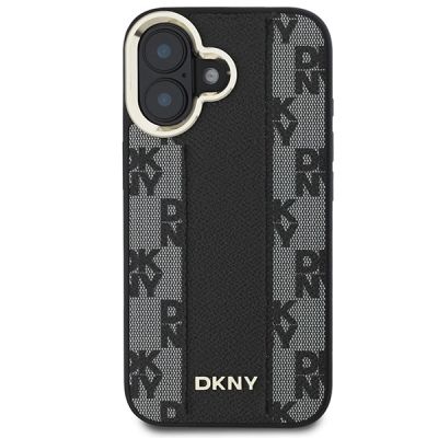 3. Etui DKNY Checkered Pattern Magsafe na iPhone 16 - czarne