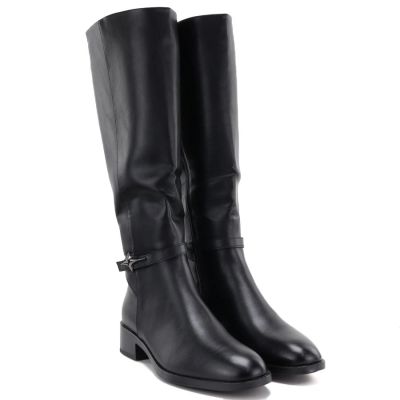 4. Kozaki damskie oficerki czarne Potocki SZ12862