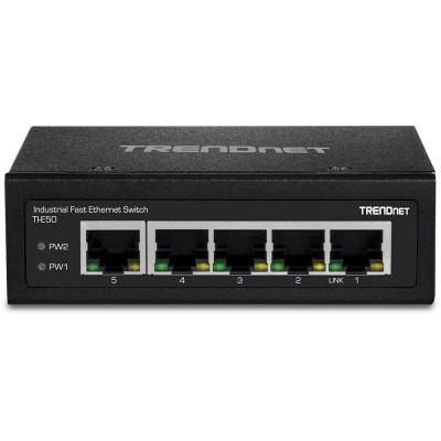 2. TRENDnet Industrie Switch  5 Port Fast Ethernet  L2 DIN-Rail