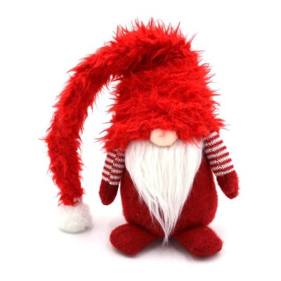 2. SKRZAT GNOM Z FUTRZANĄ CZAPĄ 86CM