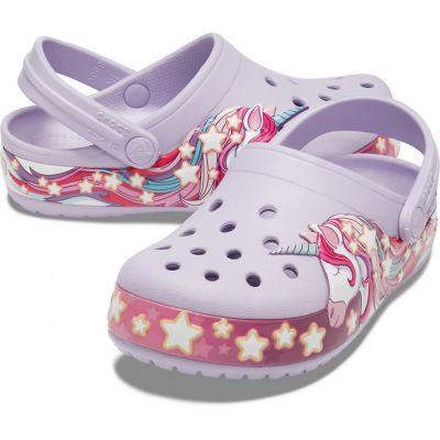 3. Klapki Crocs FunLab Unicorn Band Cg Jr 206270 530