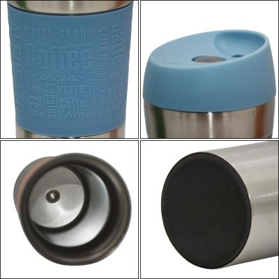 3. KUBEK TERMICZNY TURYSTYCZNY EXCELLENT HOUSEWARE 350ML NIEBIESKI