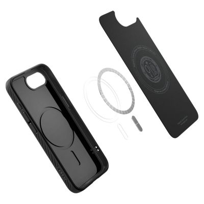 7. Etui Spigen Liquid Air Mag MagSafe na iPhone 16e / 17e - czarny mat
