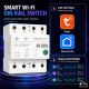 8. Qoltec Trójfazowy przekaźnik 63A na szynę DIN | 3P+N | Timer | Wi-Fi | Tuya | Smart Life | Amazon Alexa | 4P