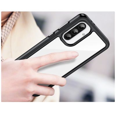 4. Etui Outer Space Case do Samsung Galaxy A26 pokrowiec z elastyczną ramką - czarne