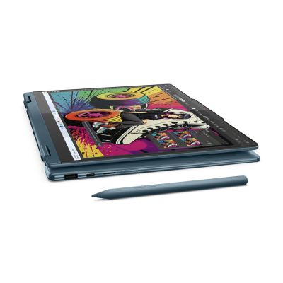 10. Lenovo Yoga 7 2-in-1 14AKP10 Ryzen AI 5 340 14.0"WUXGA Touch OLED 400nits Glossy 60Hz 16GB LPDDR5-6400 SSD512 Radeon 840M Graphics Cam 5.0MP 70Wh Win11 Tidal Teal