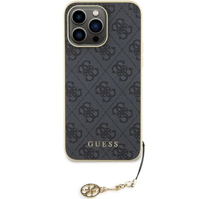 3. Etui Guess 4G Charms Collection do iPhone 15 Pro Max - szare