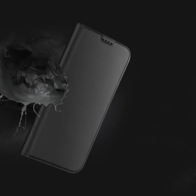 13. Etui Dux Ducis Skin Pro na iPhone 16 Plus z klapką i miejscem na kartę - czarne