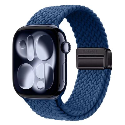 6. Pasek Tech-Protect Nylonmag do Apple Watch 4 / 5 / 6 / 7 / 8 / 9 / SE / Ultra 1 / 2 (42 / 44 / 45 / 49 mm) - niebieski