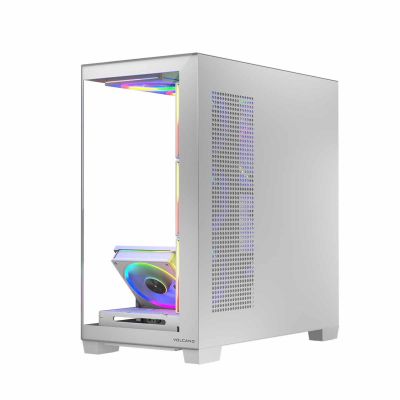 33. MODECOM OBUDOWA VOLCANO STELLAR ARGB MIDI 8F WHITE