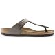 16. Japonki męskie szare Birkenstock Gizeh Birko-Flor Nubuck Stone regular szerokie (43391)