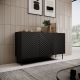 3. Komoda 3D2SZ ONDA 150x45x85 czarny