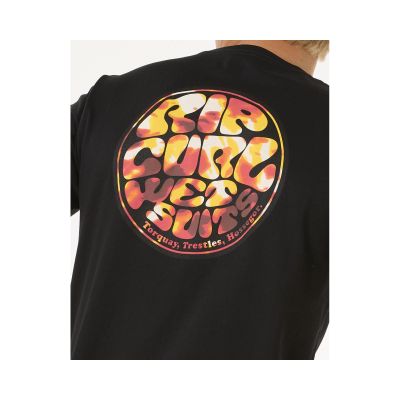 3. Koszulka RIP CURL Wettie Passage Icon Tee czarny