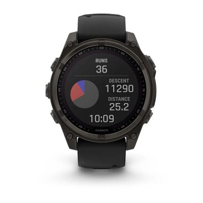 3. Zegarek Garmin Fenix 8 Solar Sapphire Titanium Carbon Grey