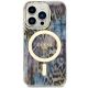 3. Etui Guess Leopard MagSafe na iPhone 14 Pro Max - niebieskie