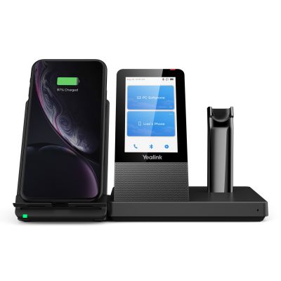 3. Yealink WH67 UC Zestaw słuchawkowy Bezprzewodowy Nauszny, Opaska na głowę, Opaska na szyję Biuro/centrum telefoniczne Bluetooth Podstawka do ładowania Czarny