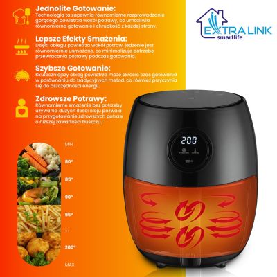 27. Extralink Smart Life Air Fryer SJ-200 2L