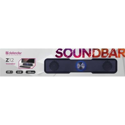 7. DEFENDER SOUNDBAR Z12 6W LED CZARNY 65312