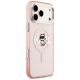 4. Etui Karl Lagerfeld IML Choupette Sketch Logo MagSafe na iPhone 17 Pro Max - różowe