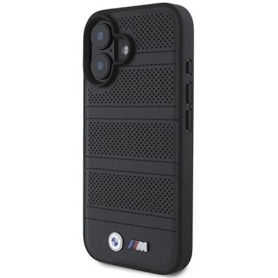 2. Etui BMW M Perforated And Stitched Line MagSafe na iPhone 16 - czarne