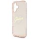 6. Etui Guess IML Heart na iPhone 16 - różowe