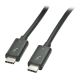 Lindy 41555 kabel USB USB 3.2 Gen 1 (3.1 Gen 1) 0,5 m USB C Czarny