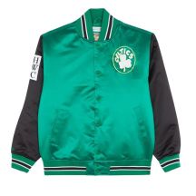Kurtka Mitchell & Ness NBA Boston Celtics Primetime Heavyweight Satin Jacket Vintage Logo Celtics M JK8453-BCEKYGN