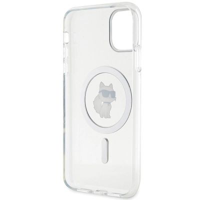 7. Etui Karl Lagerfeld IML Choupette MagSafe na iPhone 11 / Xr - przezroczyste