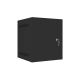 7. Szafa instalacyjna rack wisząca 10" 6U 280x310 czarna drzwi metalowe LANBERG (flat pack)