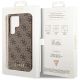 8. Etui Guess 4G Metal Gold Logo na Samsung Galaxy S23 Ultra - brązowe