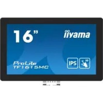 11. iiyama ProLite TF1615MC-B1 monitor komputerowy 39,6 cm (15.6") 1920 x 1080 px Full HD Ekran dotykowy Czarny