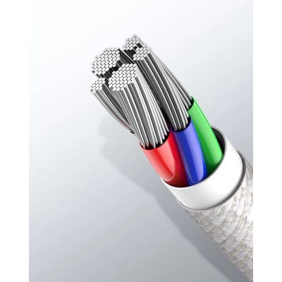 18. Kabel Baseus CATLGD-A02 Lightning - USB-C PD 20W 480Mb/s 2m - biały