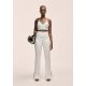 Legginsy damskie Casall Grace Flare Slit Pant biały - S