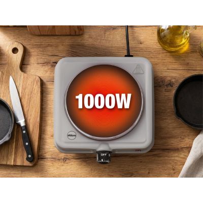 8. ELDOM KUCHENKA ELEKTRYCZNA PG13 UNNA 1000W SREBRNA