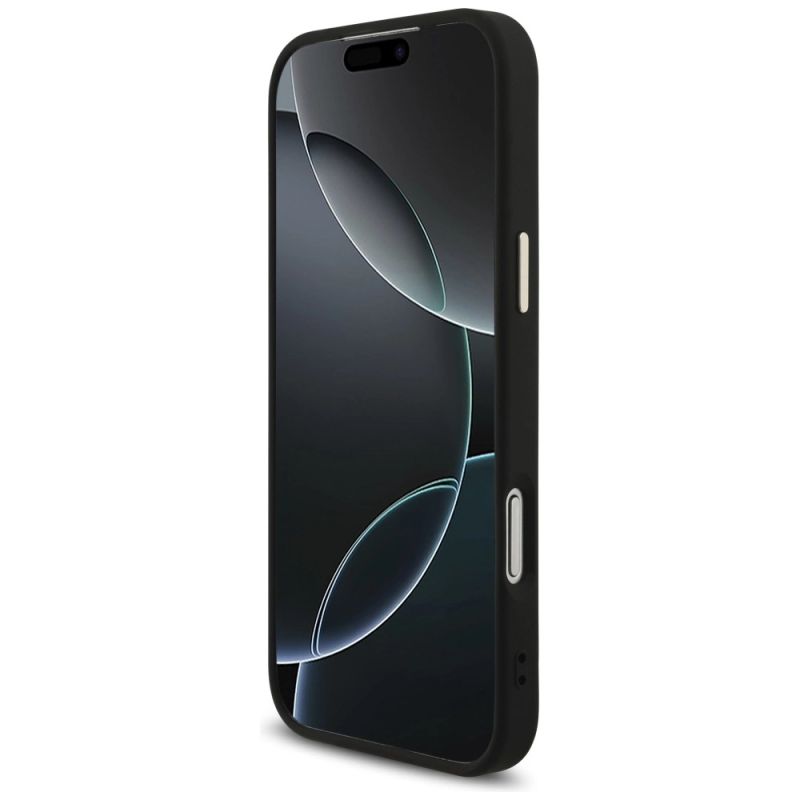 5. Etui Guess Fixed Glitter Big 4G Metal Frame na iPhone 17 Pro Max - czarne