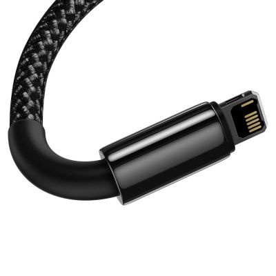 4. Baseus Tungsten kabel USB - Lightning 2,4 A 1 m czarny (CALWJ-01)